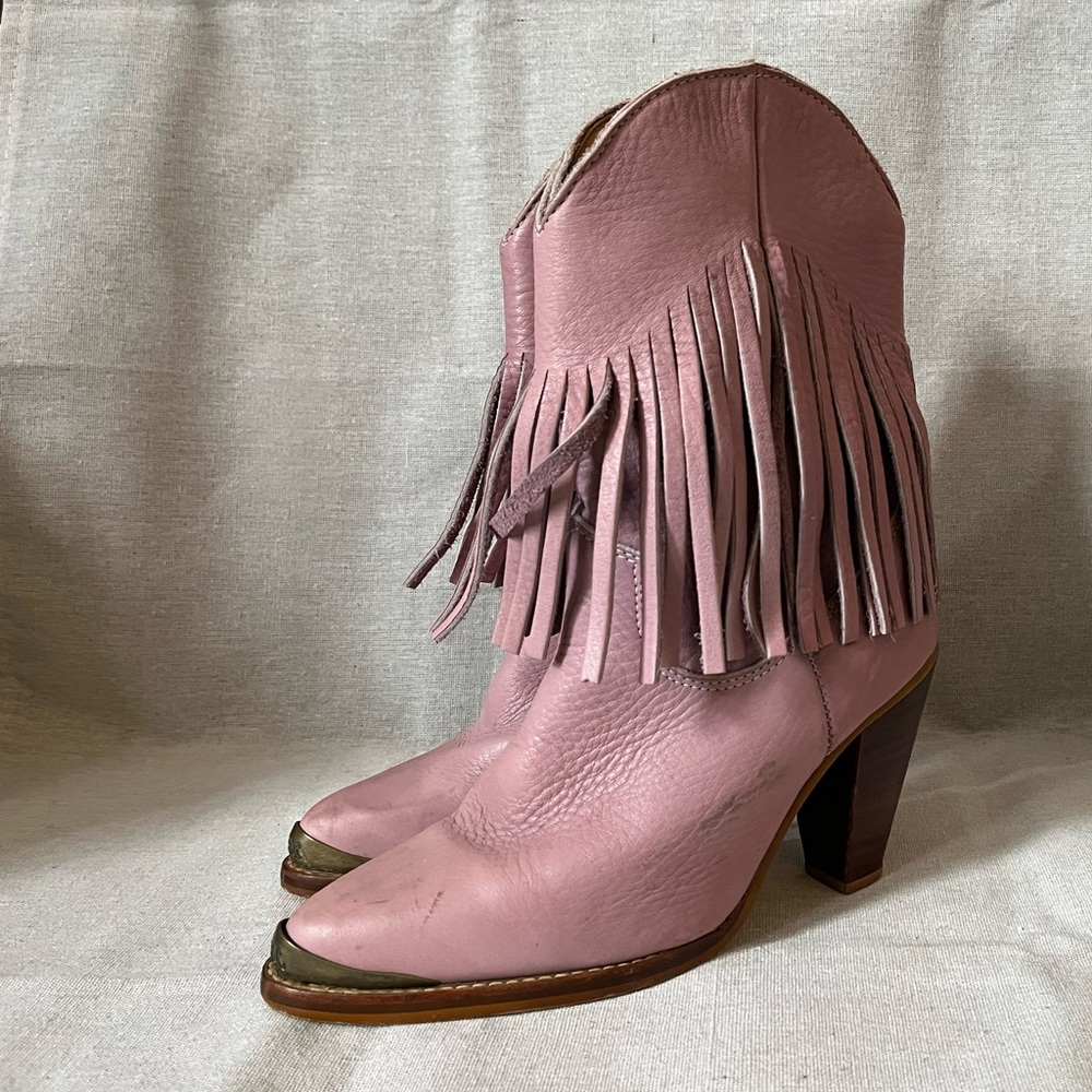 Zodiac Lavender Fringe Cowboy Boot